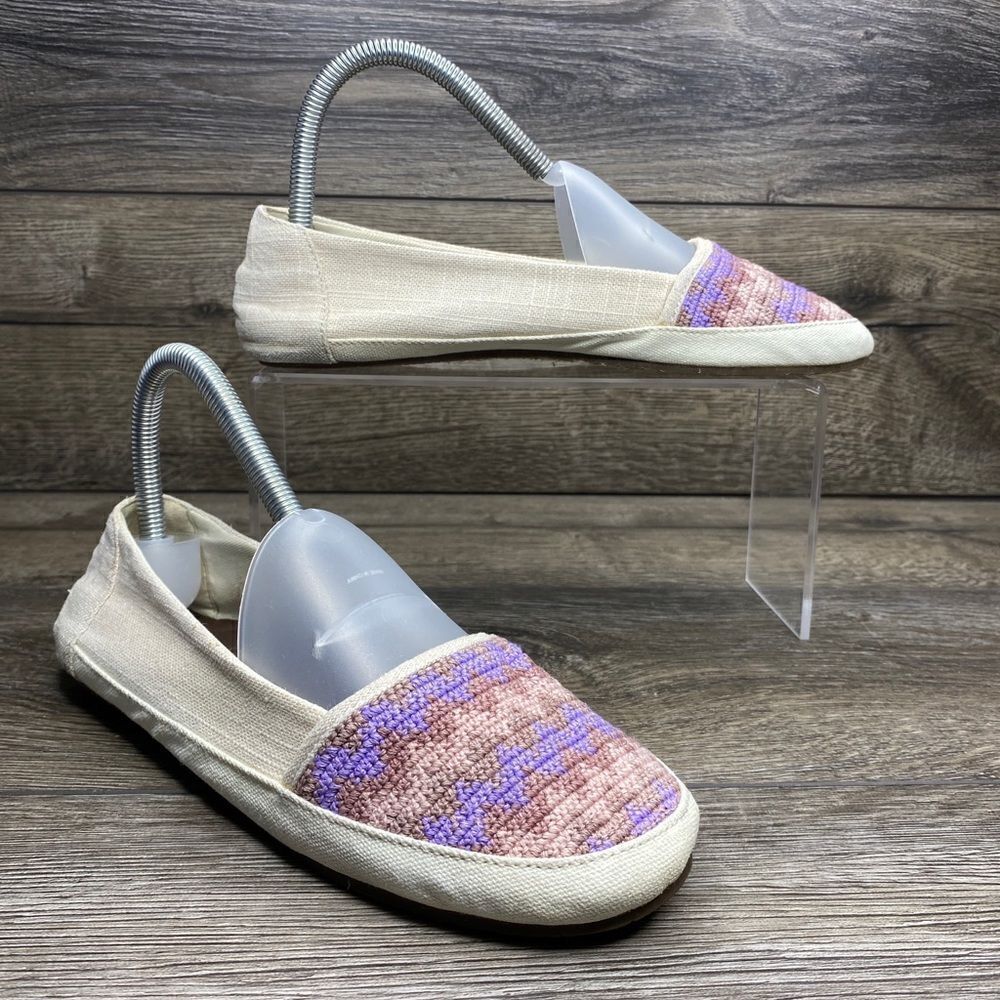 REEF Ballet Flats Ladies 7.5 Slip On Costa Capri Purple Tan